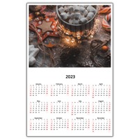 2024 Calendar - 5.5 x 8.5 Laminated