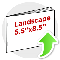 5.5"x8.5" Landscape Booklet Staple