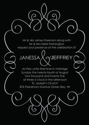 Deco Border Invite