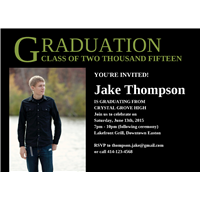 Green Diploma Grad Invite