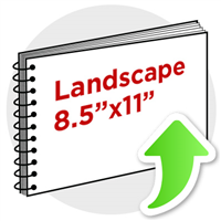 8.5"x11" Landscape Coil Bind
