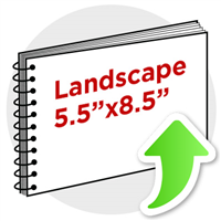 5.5"x8.5" Landscape Coil Bind