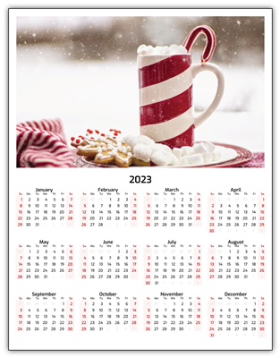 2024 Calendar - 8.5 x 11 Laminated