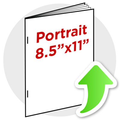 8.5"x11" Portrait Booklet Staple